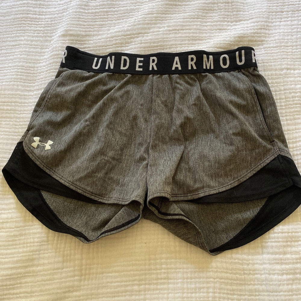 Under armour black and grey shorts